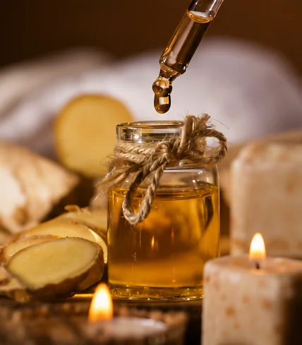 Huiles et soins naturels de Thaï Sabai à la lueur des bougies